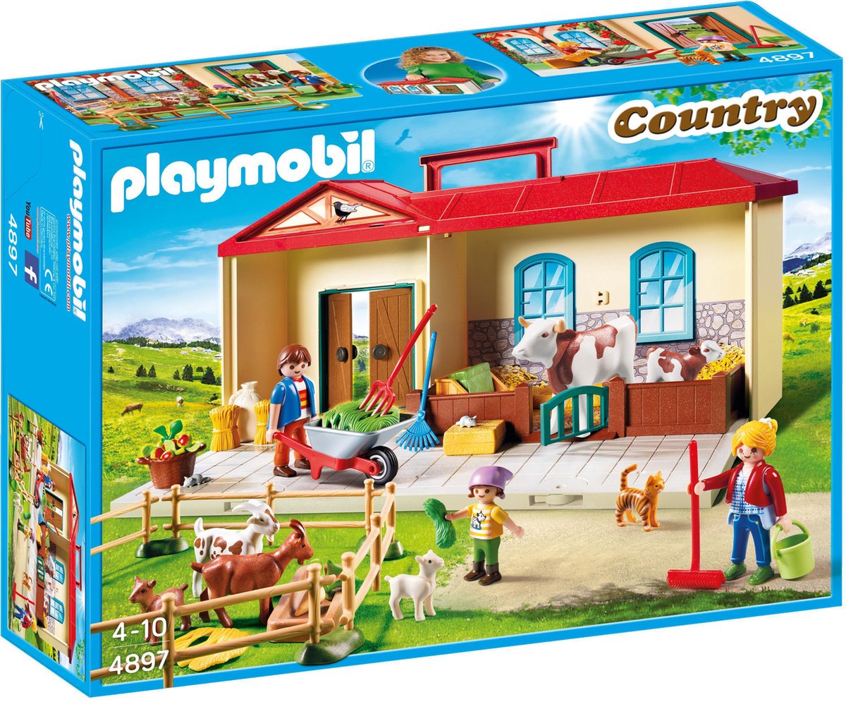 Voorbereiding binnenvallen Neem een ​​bad Speelgoed boerderij Playmobiel - Vers van de Boer